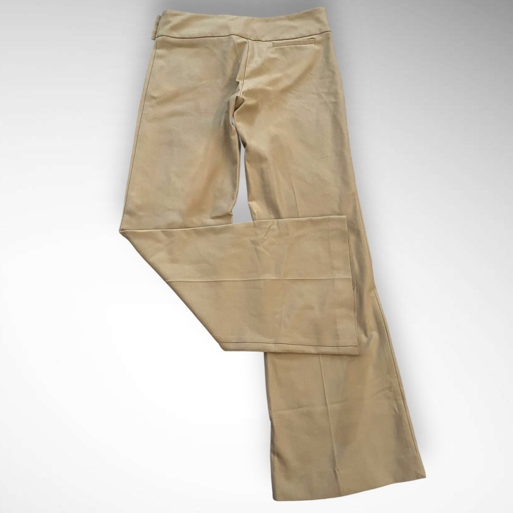 UNITED COLORS OF BENETTON Beige Mid Rise Wide Leg Flare Trousers‎ Size 6 | EUC - Picture 4 of 6